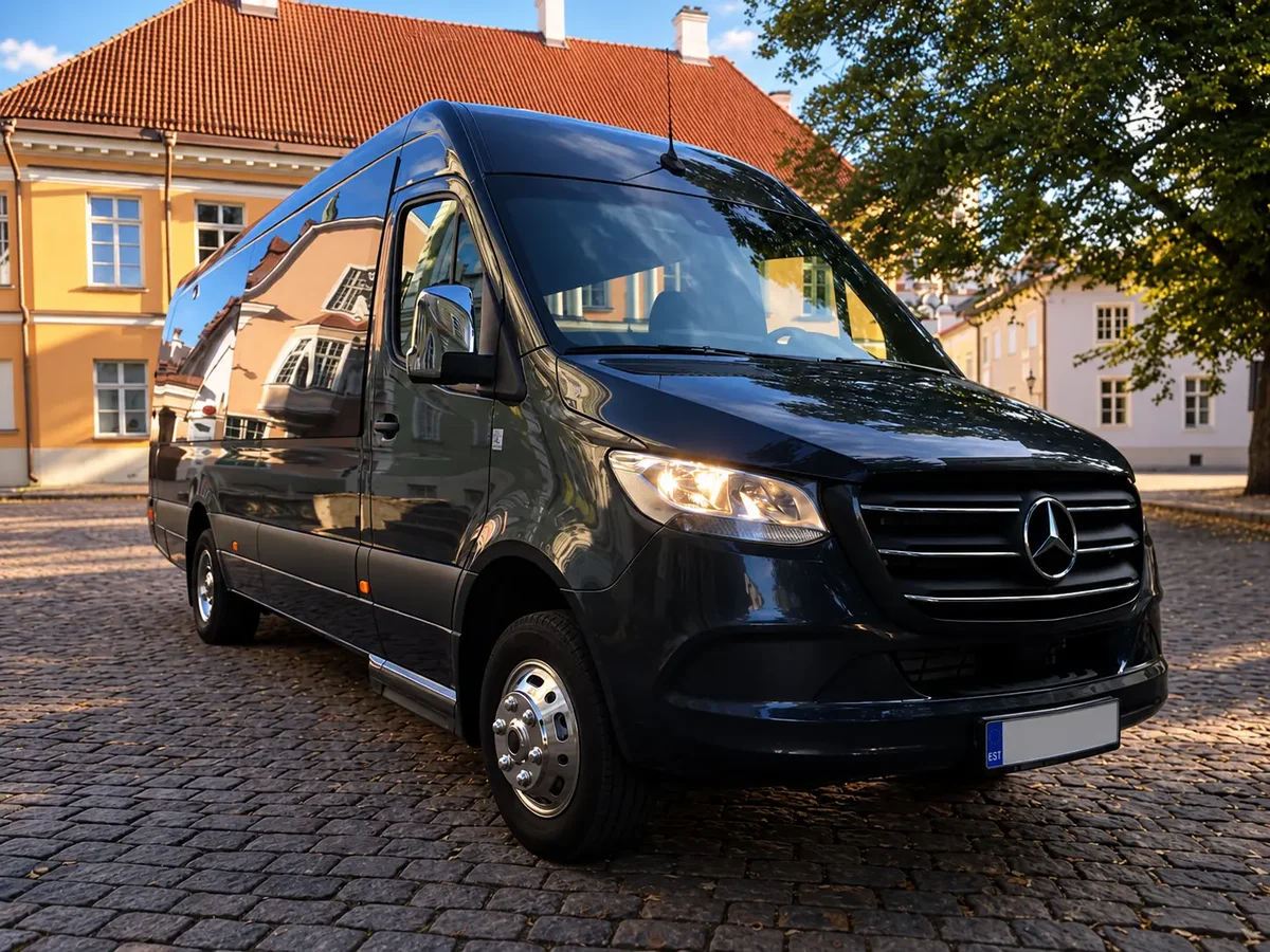 Mercedes-Benz Sprinter Tallinna vanalinnas, VVV Tourismi veebilehel kasutatav sõidukifoto